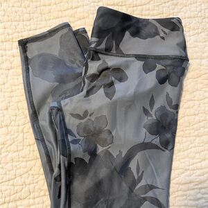 Floral Gray Leggings